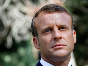 FILE PHOTO: French President Emmanuel Macron