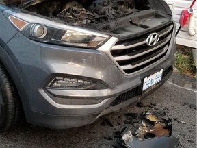 Al and Sherry Brunet's 2017 Hyundai Tucson caught fire in the early morning while they were asleep on Aug. 13.