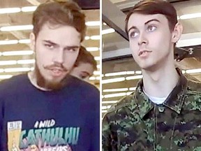 Kam McLeod, left, and Bryer Schmegelsky are seen in this undated combination handout photo provided by the RCMP.