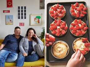 Authors Sarit Packer, right, and Itamar Srulovich are the chef-owners of two restaurants and a deli in London, England.