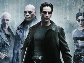 A promotional poster for The Matrix.
