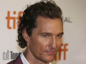 Matthew McConaughey walks the red carpet before attending the movie "White Boy Rick" during the Toronto International Film Festival in Toronto on Friday September 7, 2018.