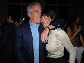 Jeffrey Epstein and Ghislaine Maxwell on March 15, 2005 in New York City.