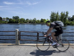 The area of the Rideau Canal where swimmers will be racing in a triathlon on the weekend. August 1, 2019. Errol McGihon/Postmedia