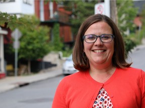 Emilie Taman, the NDP candidate in Ottawa Centre, is a booster of public transit.