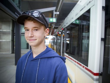 Day two of the light-rail transit had commuters and the general public out checking out the LRT system Sunday September 15, 2019. 13-year-old Alex Kelly spoke to Postmedia about his first train ride he had been waiting for, for some time.