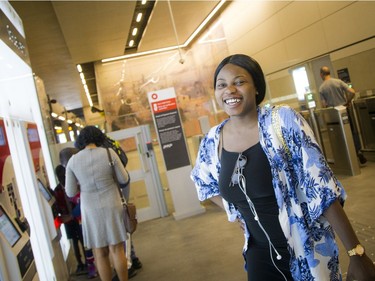 Day two of the light-rail transit had commuters and the general public out checking out the LRT system Sunday September 15, 2019. Nengi Isaac spoke to Postmedia about her positive experience with her train ride that will get her to church earlier than the bus on Sundays.