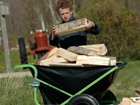 This folding wheelbarrow is one of several designs that help make yard work easier and more efficient. Giving kids experiences using a wheelbarrow is part of teaching them to do boring work cheerfully.