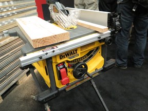 A professional-grade portable tablesaw like this one is often an excellent choice as a first big tool for home workshoppers and handy homeowners.