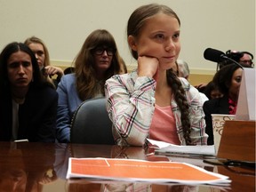 Founder of Fridays For Future Greta Thunberg testifies during a House Foreign Affairs Committee Europe, Eurasia, Energy and the Environment Subcommittee and House (Select) Climate Crisis Committee joint hearing September 18, 2019 on Capitol Hill in Washington, DC.