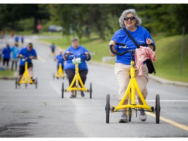 The tenth edition of The Ottawa Hospital's The Ride started at Tunney's Pasture, Sunday, September 8, 2019. New this year, a team using the Alinker walk-assist bikes will be participating in a one-kiloemtre loop. The Ride is eastern Ontario's most successful single-day cycling fundraiser.