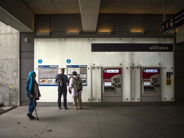 A view of the uOttawa Station on Saturday.