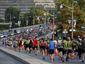 The Army Run kicks off early Sunday morning at its new start location near the Canadian War Museum in Ottawa on Sept. 22, 2019.