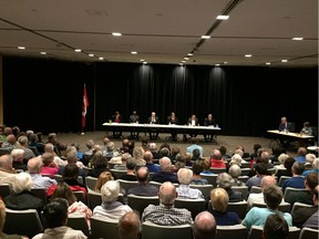 About 300 residents turned out on Thursday, Sept. 26, 2019 for the the Ottawa West–Nepean all-candidates debate. Taylor Blewett/Postmedia