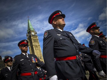 The Police and Peace Officers' 42nd annual Memorial Service was held Sunday, Sept. 29, 2019, on Parliament Hill. Ottawa police detective Chris Benson took part in the service Sunday.