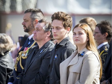 The Police and Peace Officers' 42nd annual Memorial Service was held Sunday, Sept. 29, 2019, on Parliament Hill. Correctional Officer Lesa Zoerb, who died in the line of duty, was represented by her daughter Keara Zoerb (right), her son Russell Zoerb and their father Dave Zoerb.