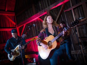 The Kathleen Edwards band hit the stage in the barn Sunday night.