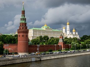 (FILES) This file photo taken on July 09, 2018 shows the Kremlin in Moscow.