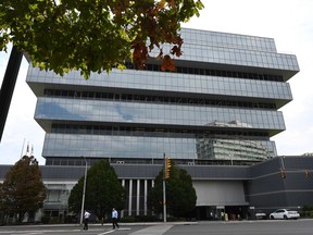 Headquarters of Purdue Pharma LP, the maker of the painkiller OxyContin, are seen in Stamford, Connecticut September 16, 2019. - Purdue Pharma filed for Chapter 11 bankruptcy in New York Sunday as part of its framework for settling litigation with multiplbae states and governments.