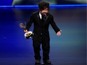 71st Primetime Emmy Awards - Show - Los Angeles, California, U.S., September 22, 2019. Peter Dinklage accepts the award for Outstanding Supporting Actor in a Drama Series for "Game of Thrones."