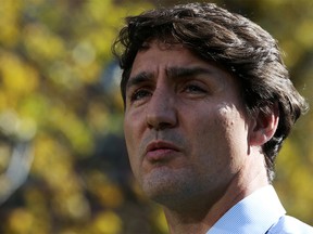 Canada's Prime Minister Justin Trudeau speaks during an election campaign stop in Winnipeg, Manitoba, Canada September 19, 2019. REUTERS/Shannon VanRaes ORG XMIT: GGG-WIN124