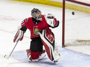 Ottawa Senators goalie, Craig Anderson.