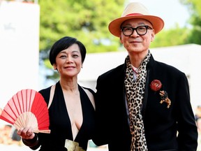 Director Yonfan and actor Sylvia Chang at the 76th Venice Film Festival. Yonfan's animated film "Ji Yuan Tai Qi Hao (No. 7 Cherry Lane)" is in thecompetition.