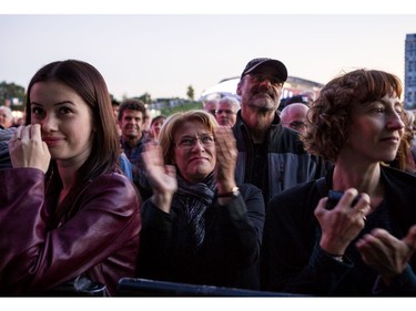 Fans waiting for Lucinda Williams to hit the stage at CityFolk at Lansdowne Park on Thursday September 12, 2019. Errol McGihon/Postmedia