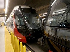 The media and local politicians were taken on a LRT ride in Ottawa Friday August 23, 2019.   Tony Caldwell