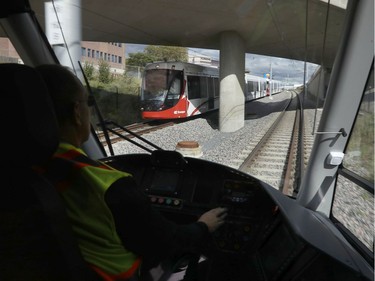 Ottawa's new LRT system was up and running for the public for the first time in Ottawa Saturday Sept 14, 2019.  Tony Caldwell,