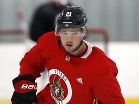 Logan Brown was among the Ottawa Senators top prospects who took in Monday night's game against the Winnipeg Jets.