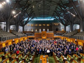 A group photo of MPs in their  'new' home in the West Block in January 2019. How many of them have fulfilled their oversight role properly?