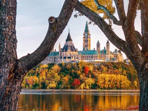 The golden tones of autumn in Ottawa