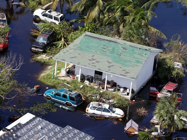 An aerial view shows devastation after hurricane Dorian hit the Grand Bahama Island in the Bahamas,September 4, 2019.