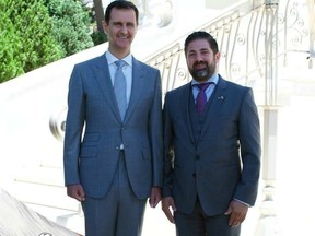 Syrian President Bashar Assad and Waseem Ramli.