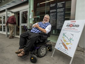 Max Brault is an accessibility advocate who uses a wheelchair and is giving a favourable review of the new LRT system in Ottawa.