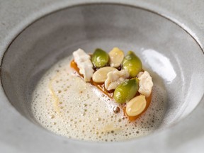 A fanciful culinary creation at Smyth, a restaurant with two Michelin stars in Chicago