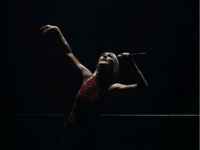 Céline Dion performs at the Canadian Tire Centre in Ottawa, October 15, 2019.