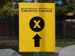 Voting poll station for the Ottawa Centre riding, October 21, 2019.