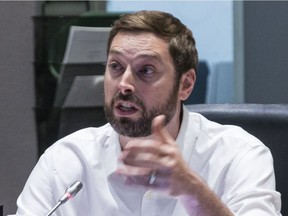 Ottawa councillor Shawn Menard during a council meeting on July 10, 2019.