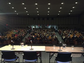 A Wednesday night all-candidates debate in Ottawa South drew several hundred of constituents. Six candidates came out to field questions and spar over policy. Taylor Blewett/Postmedia