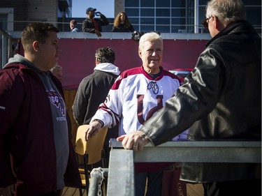 Alex Trebek made a special appearance Saturday at the start of the game.