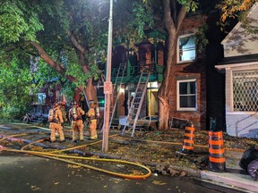 Ottawa fire on scene of a Working Fire at 156-158 Beausoleil Dr. in Lowertown.