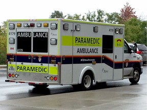 Paramedic ambulance vehicle. Gord Holder photo