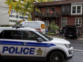The Ottawa Fire Services are investigating an overnight fire in Centretown near Bay Street and Laurier Avenue that displaced five people. October 14, 2019.