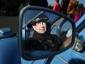 With his beret on, Bob McLeod looked the part in his 1979 French Citroen named "Giselle."