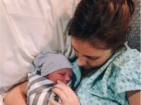 Little Vincent Wolfe spent the first hours of his life in an ambulance after a nursing shortage closed the obstetrics unit at Pontiac Hospital in Shawville earlier this month. Wolf is pictured here with his mother, Virginia Lavigne.