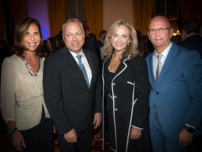 From left: French Ambassador to Canada Kareen Rispal; Tim Kluke, president and CEO of The Ottawa Hospital Foundation; co-chairs of The Ottawa Hospital Gala, Whitney Fox and Kevin Ford.