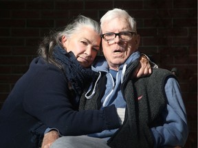 Melanie Dea's husband Richard Martin, 75,  was diagnosed with Huntington's Disease 12 years ago. She was recently handed a bill for his care from the Montfort Hospital after she refused to take a spot for him in a facility with a woeful reputation in an Alzheimer's unit.