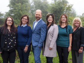 Assurance Home Care's internal team. From left: Stephanie Roy, DSW, client service coordinator; Cheryl Abboud, ADN, client service coordinator; Stephen Bleeker, MBA, co-owner; Kristine McGinn, BScN., co-owner; Tamara Deines, RPN, client service coordinator; Dominque Mayer, RN, BSc.N., clinical director of client care.